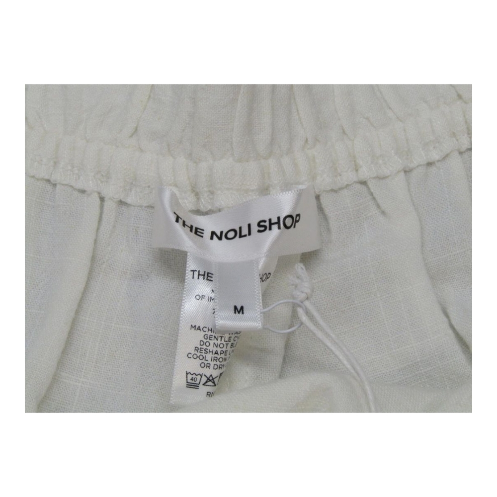 The Noli Shop Women's Linen Pant White Size M Seychelles Relaxed $MSRP $125 - Picture 7 of 12